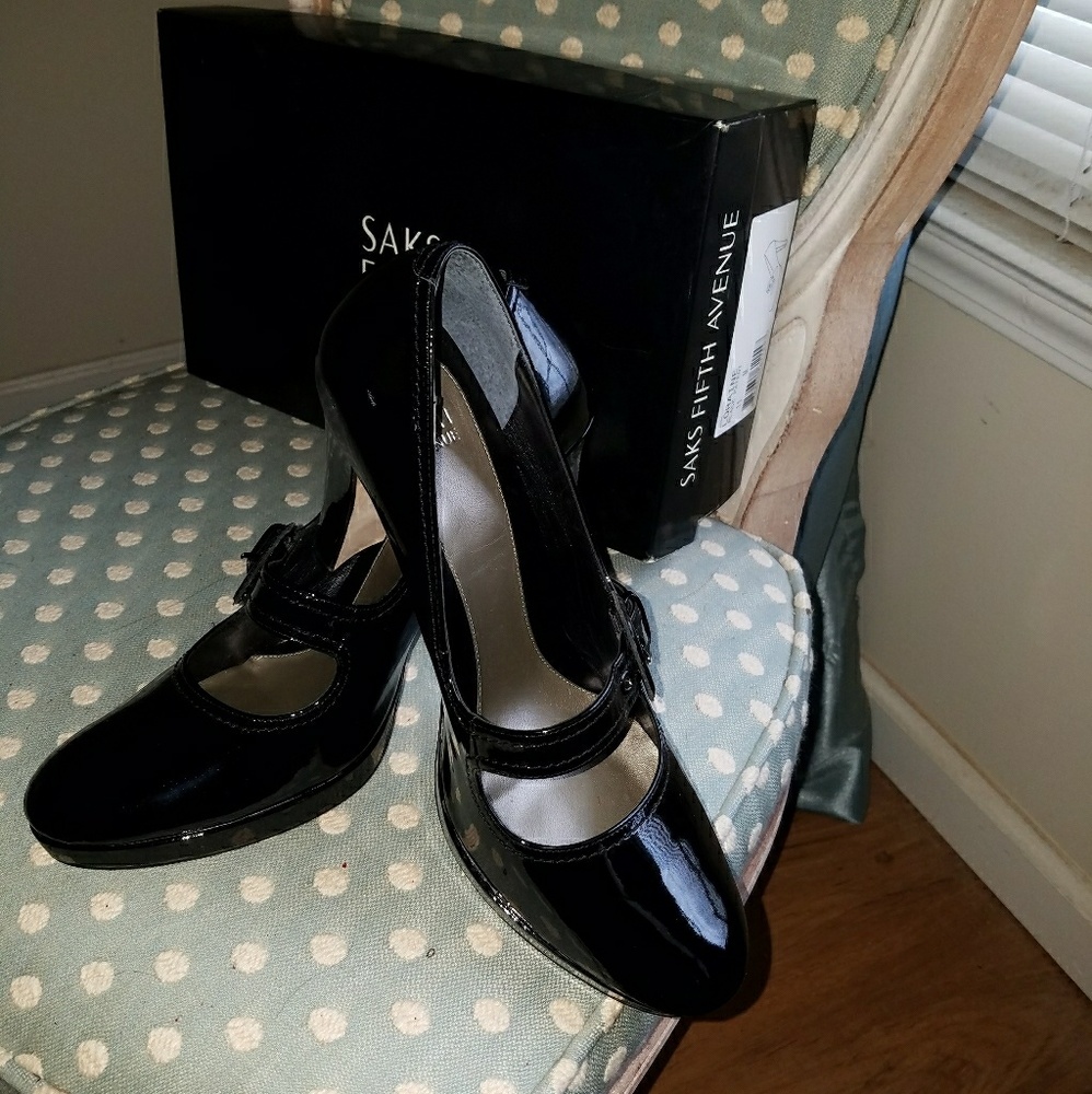 Saks Fifth Avenue Mary Jane Pumps